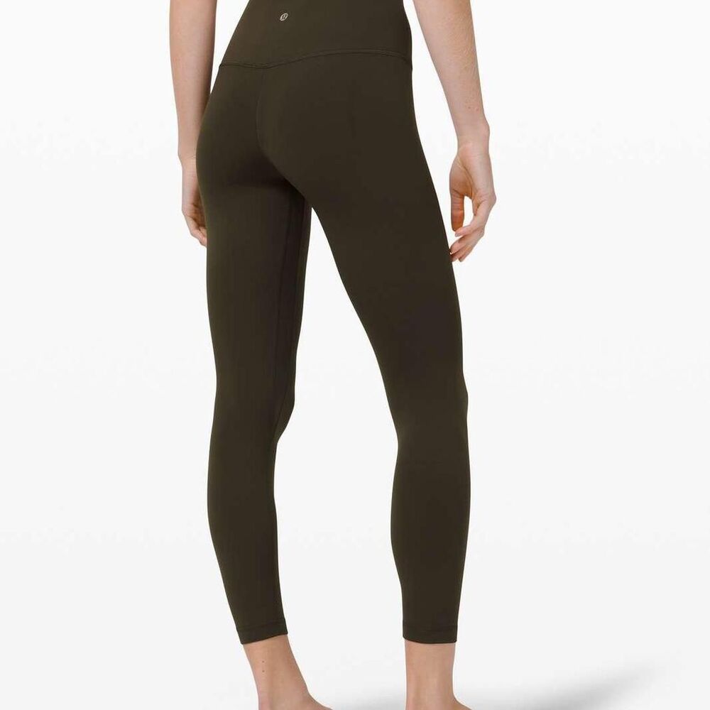 Lululemon Dark Olive Wundertrain Leggings